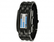 Skmei 0953 3ATM Water Resistant LED Watch with Zinc Alloy Strap (Black)